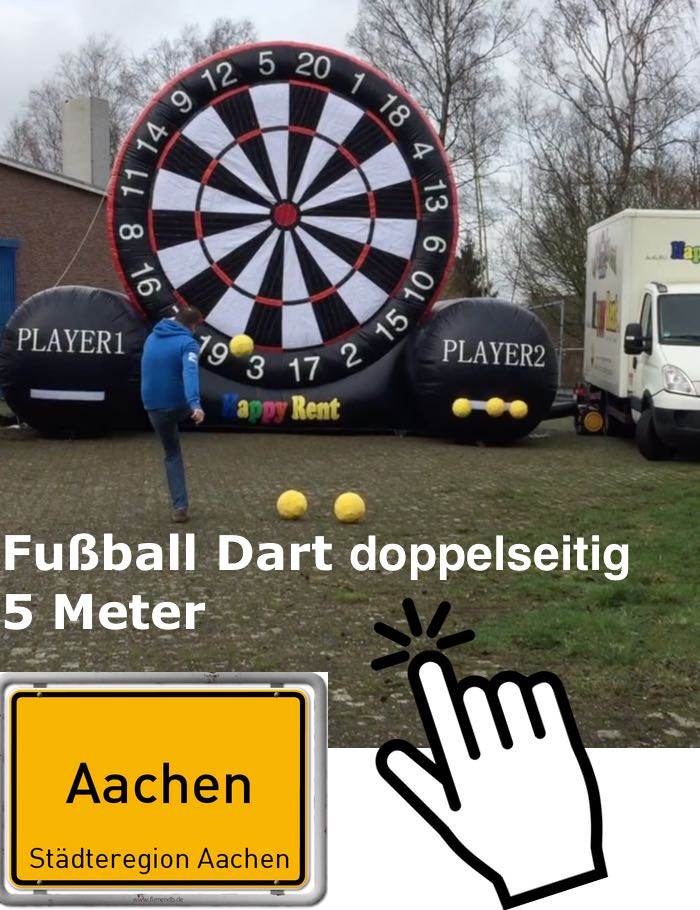 Fußball Dart doppelseitig mieten Aachen